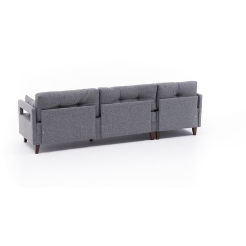 Atelier Del Sofa Kutna garnitura, Sivo, Comfort Left - Grey slika 6