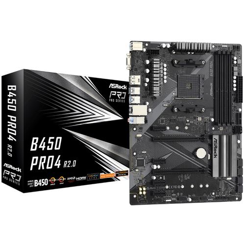 ASROCK B450 PRO4 R2.0 matična ploča slika 1