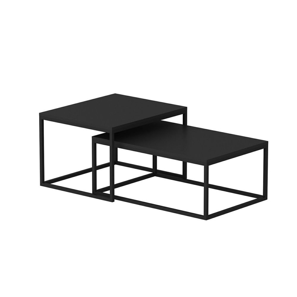 Leka - Crni Nesting Sto (2 Komada) slika 5