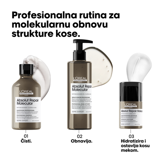 L'Oréal Professionnel Paris Serie Expert Absolut Repair Molecular maska koja se ne ispire 50ml slika 10