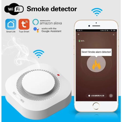 SMART-SMOKE Gembird Zigbee Wifi pametni senzor detektor dima 80DB alarm pozara slika 5