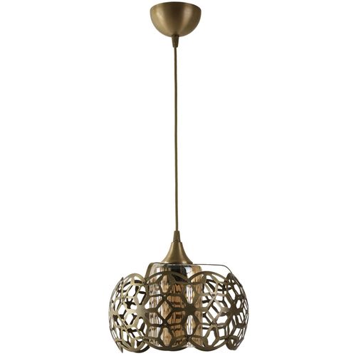 Nevra Büyük Tekli Sarı Bal Camlı Multicolor Chandelier slika 2