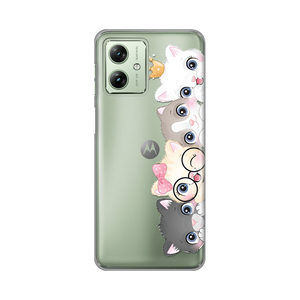 Torbica Silikonska Print Skin za Motorola Moto G54 Cats