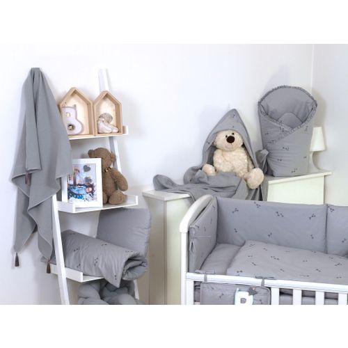 Amy posteljina set 2 elem. Pure Grey (za krevetić 120x60 cm) slika 2