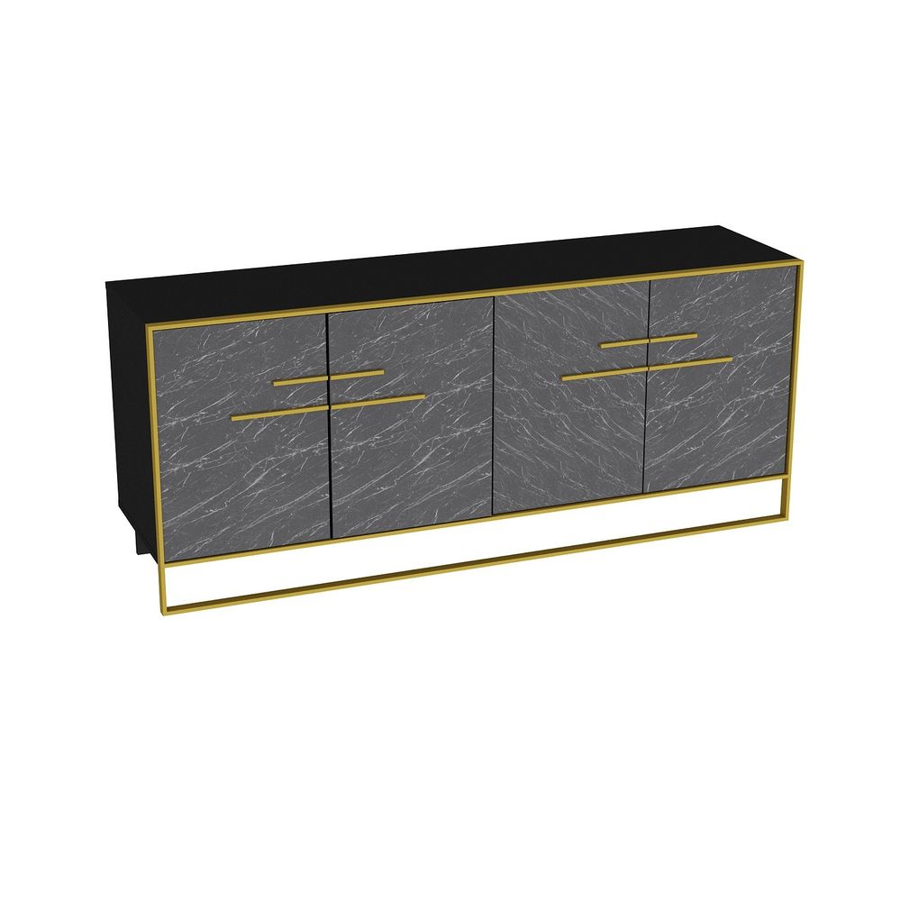 Polka - Black Gold Konzolni Stol slika 3