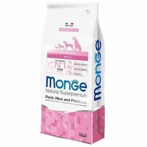 Monge Natural Superpremium  Dog All Breeds Puppy And Junior Monoprotein svinjetina sa pirinčem i krompirom 12 kg