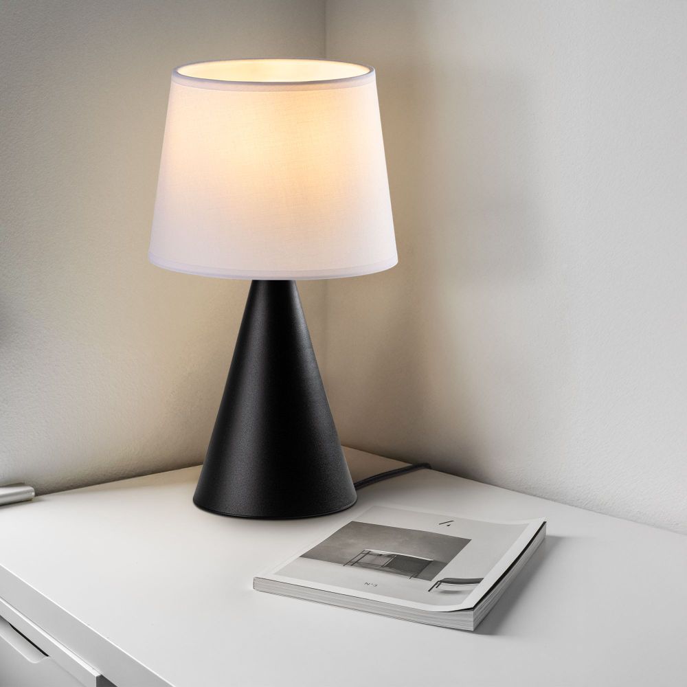 Kona - Crno-Bijela Stolna Lampa 15483 slika 1