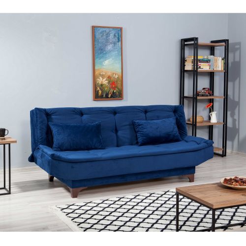 Kelebek - Blue Blue 3-Seat Sofa-Bed slika 2