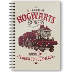 Harry Potter All Aboard The Hogwarts Express A5 3D bilježnica