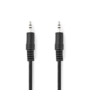 Kabel NEDIS CAGL22000BK10, audio stereo, 3.5mm (M) na 3.5mm (M), 1m