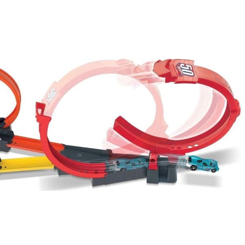 Hot Wheels Action Milti-Loop Raceoff Staza sa višestrukim petljama i autićem slika 4