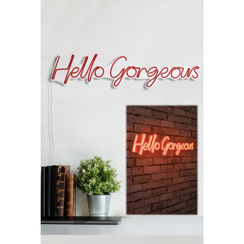 Wallity Ukrasna plastična LED rasvjeta, Hello Gorgeous - Red slika 2