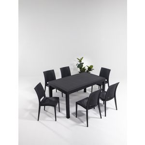 Atelier Del Sofa Set vrtnih stolova i stolica (7 komada) HAYDEN