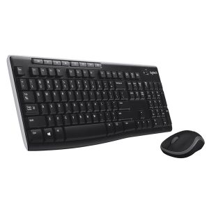 Logitech 920-004509 Wireless Combo MK270, US, Keyboard & Mouse, 2.4GHz, 8 Multimedia Keys