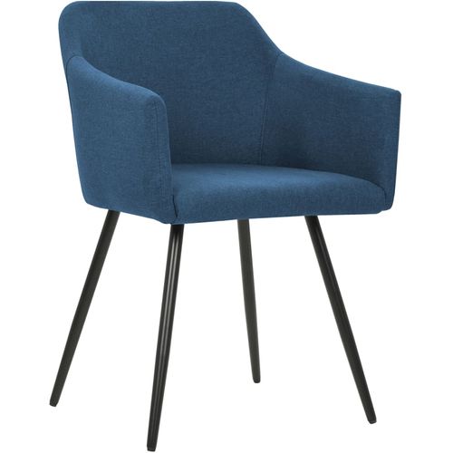 Blagovaonske stolice od tkanine 6 kom plave slika 10