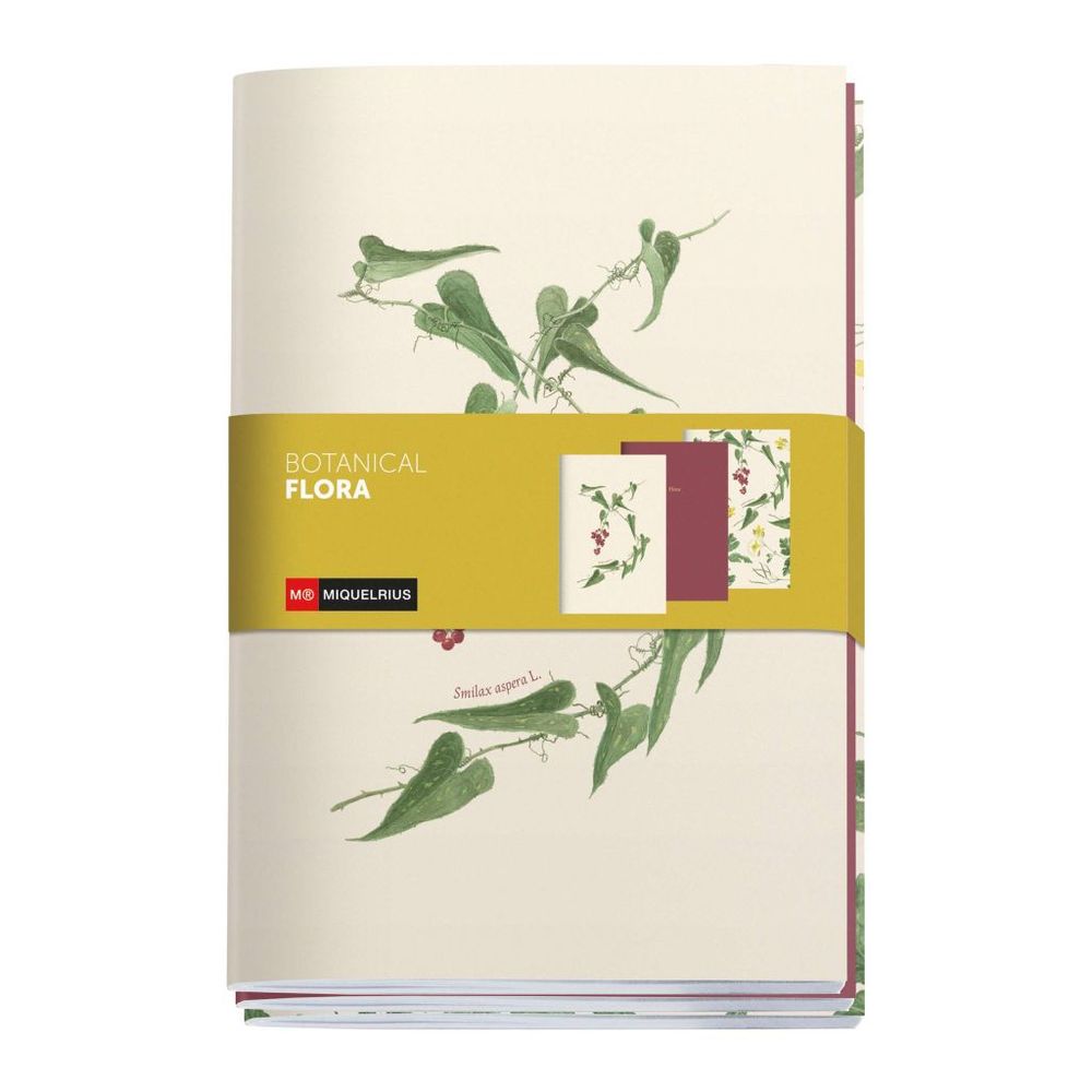 Set bilježnica Miquelrius 142x210 mm Botanical Flora Šivane (crte, čista, točkice) 3/1 MR8326 slika 1