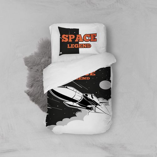 Jednostruki set posteljine Single Beyaz Space slika 1