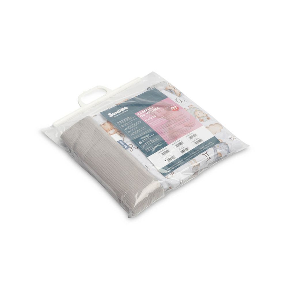 Set kolica od muslin - zodiac grey slika 2