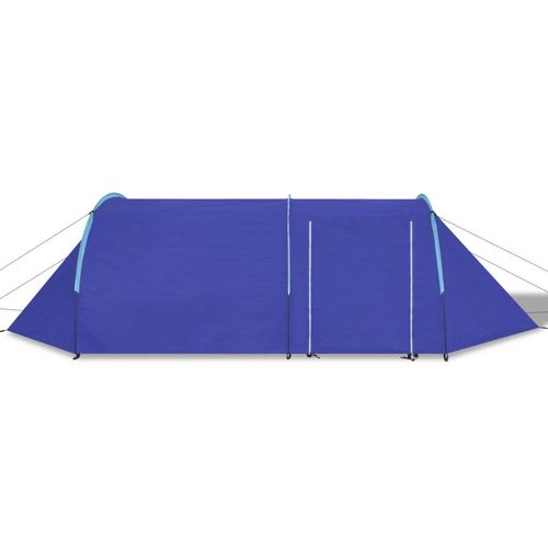 Šator za kampiranje za 4 osobe tamna plava/svjetla plava slika 8