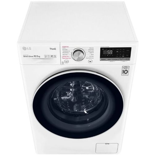 LG F4WV510S0E Mašina za pranje veša sa parom, 10,5 kg, 1400 rpm, Širina 60 cm, Dubina 56.5 cm, AI DD™ tehnologija, TurboWash™, WiFi Funkcija slika 9