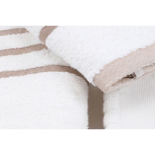 Linda - Cream Cream Towel Set (4 Pieces) slika 4