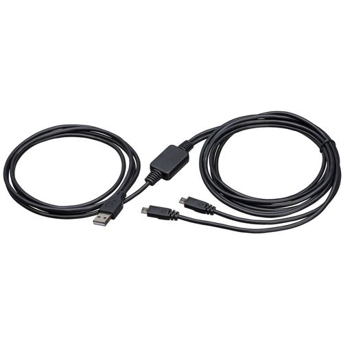 Bigben PS4 Dual Flat USB kabel USB - Micro USB crni 3m slika 1