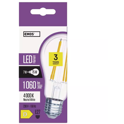 Emos LED sijalica Filament A60 7W E27 NW Z74271 slika 1