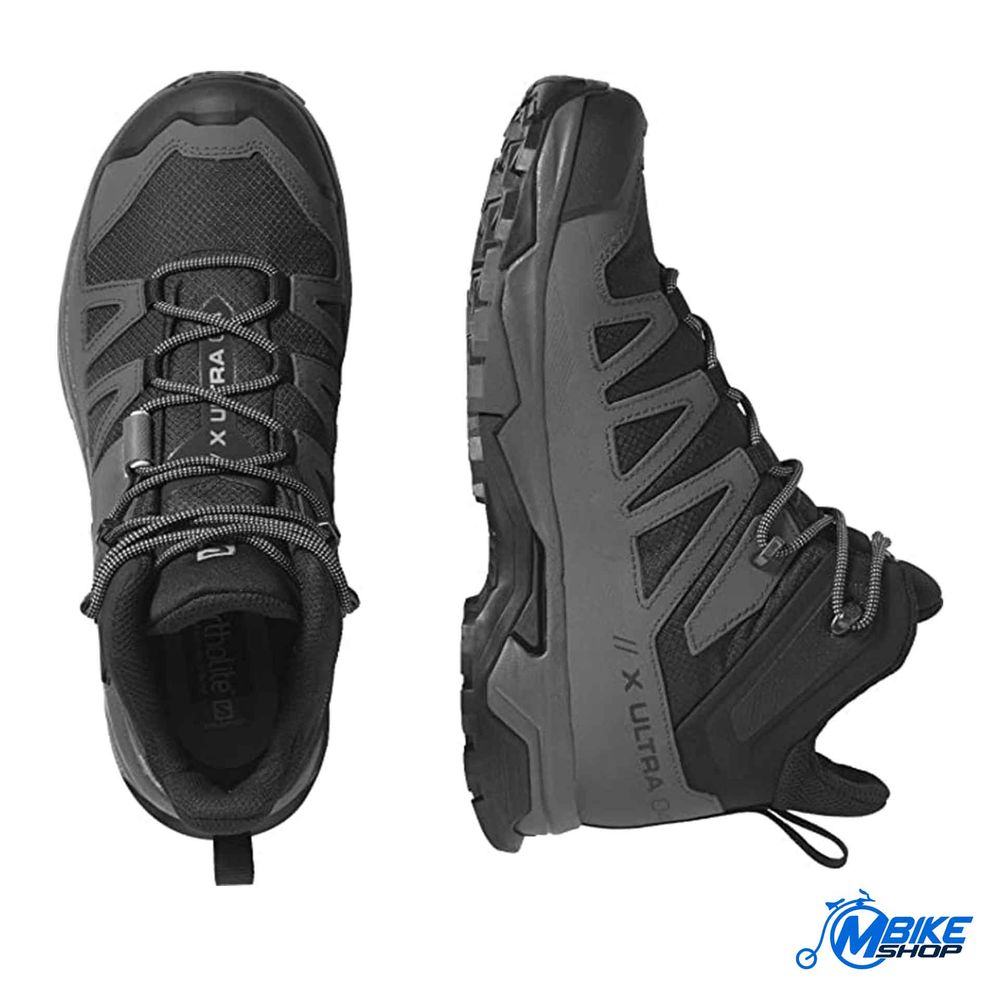 Salomon Muške gležnjerice X Ultra 4 MID Wide GTX, Black/Magnet/Pearl Blue slika 4