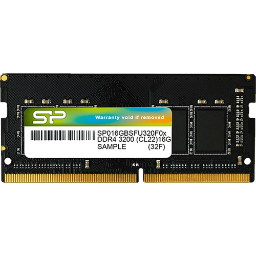 SILICON POWER 16GB SODIMM DDR4 3200MHz CL22 SP016GBSFU320X02 - Memorija slika 1
