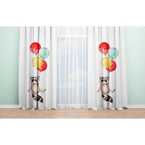 Zavjesa 140x240 Raccoon Balloons slika 1