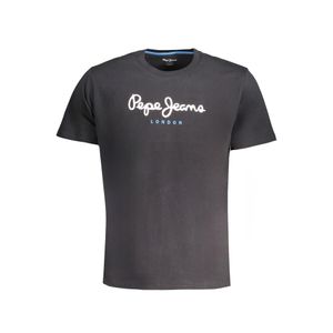 PEPE JEANS MEN'S SHORT SLEEVE T-SHIRT BLACK