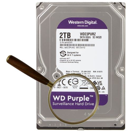 HDD 3.5 ** 2TB WD23PURZ WD Purple 24/7 5400RPM 64MB SATA3 slika 1