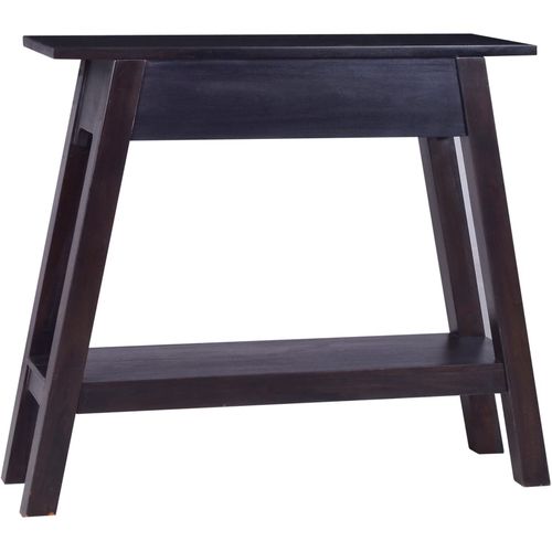 Konzolni stol boja crne kave 90 x 30 x 75 cm od drva mahagonija slika 44