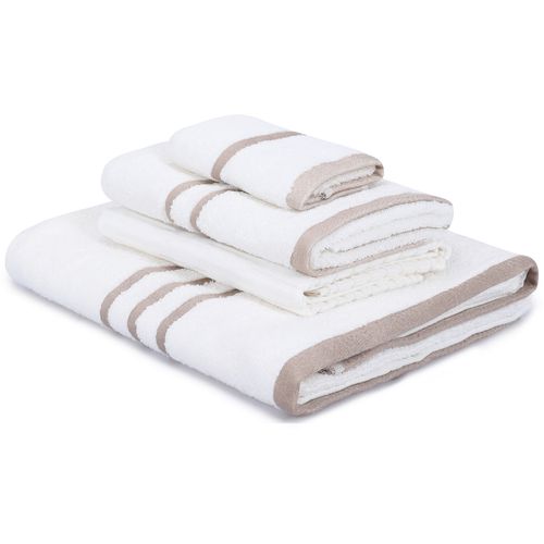 Linda - Cream Cream Towel Set (4 Pieces) slika 1