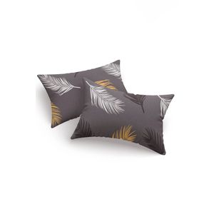 Pillowcase set (2 pieces) Olivia - Gold, Grey Poly colours: Gold, Grey