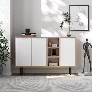 Konzola / komoda Viyana - Sapphire Oak i Bijela