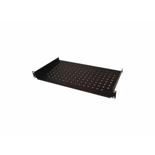 Polica fiksna 600mm rack kačenje na 4 tačke Mirsan 19/1U crna MR.SBR60.01 slika 1