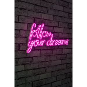 Wallity Follow Your Dreams - Pink Dekorativna Plastična LED Rasveta