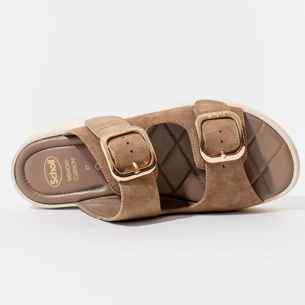 Scholl Ženske papuče Bali Buckle, Taupe slika 3