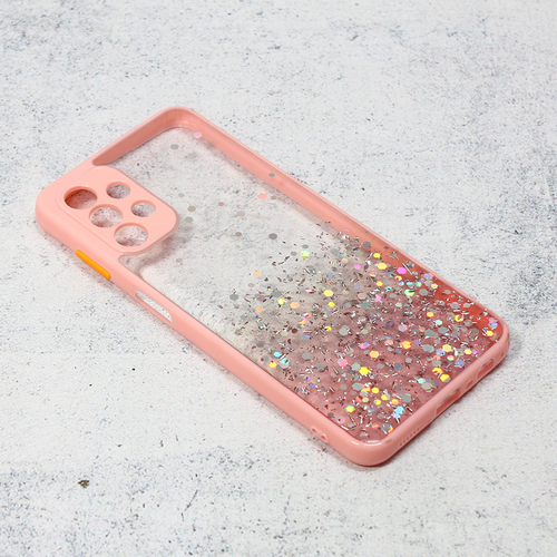 Maska Frame Glitter za Samsung A135F Galaxy A13 4G roze slika 1