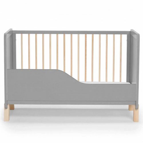 Kinderkraft krevetac za bebe Nico wooden grey slika 2