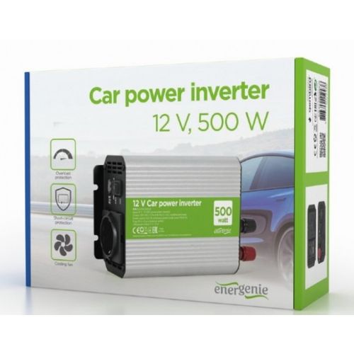 EG-PWC500-01 Gembird 12V Auto inverter DC/AC 500W+USB port slika 4