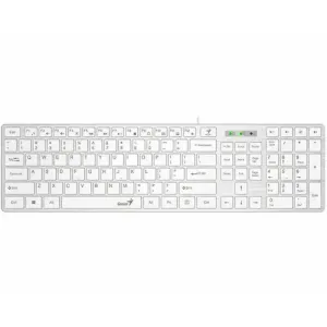 Genius SlimStar 126 USB YU Bela Tastatura 