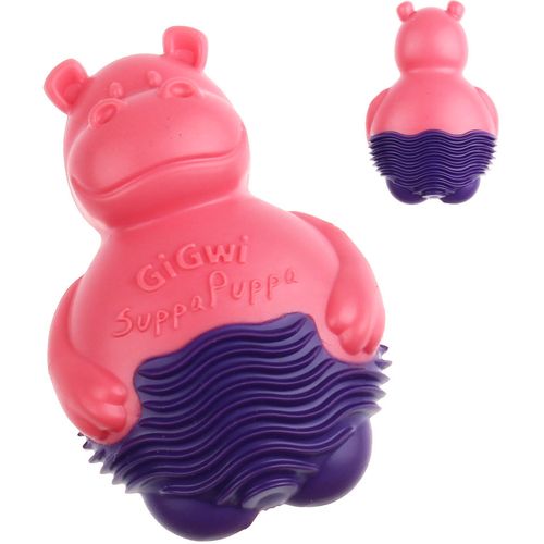 GiGwi igračka za pse Suppa Puppa Hippo Pink - Ljubičasti 9 cm slika 1
