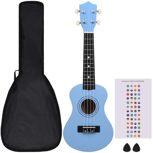 Set dječjeg ukulelea Soprano s torbom svjetloplavi 21 " slika 20