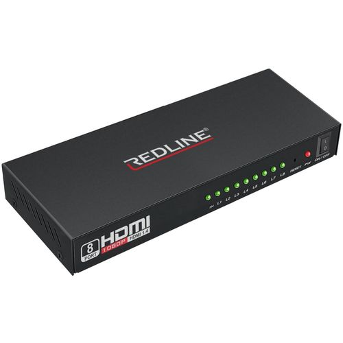 REDLINE HDMI razdelnik, 1 ulaz - 8 izlaza - HS-8000 slika 1