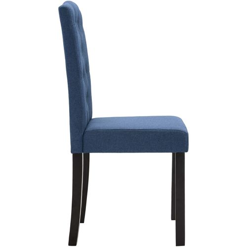 Blagovaonske stolice od tkanine 4 kom plave slika 16
