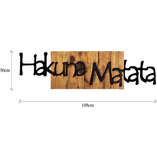 Hakuna Matata 4  Black
Light Walnut Decorative Wooden Wall Accessory slika 7