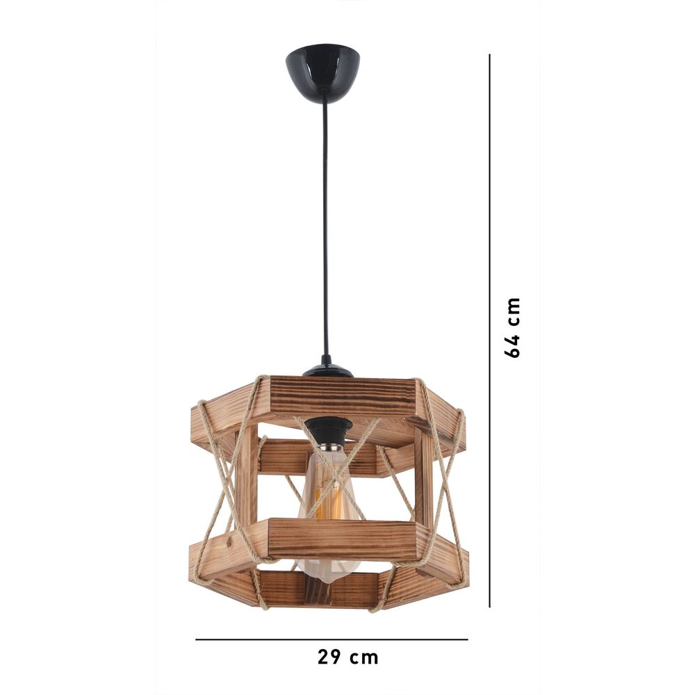 Heksagonalni Antikni Braon Luster slika 5