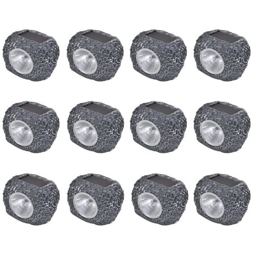 Vanjski solarni LED reflektori u obliku kamena 12 kom slika 4
